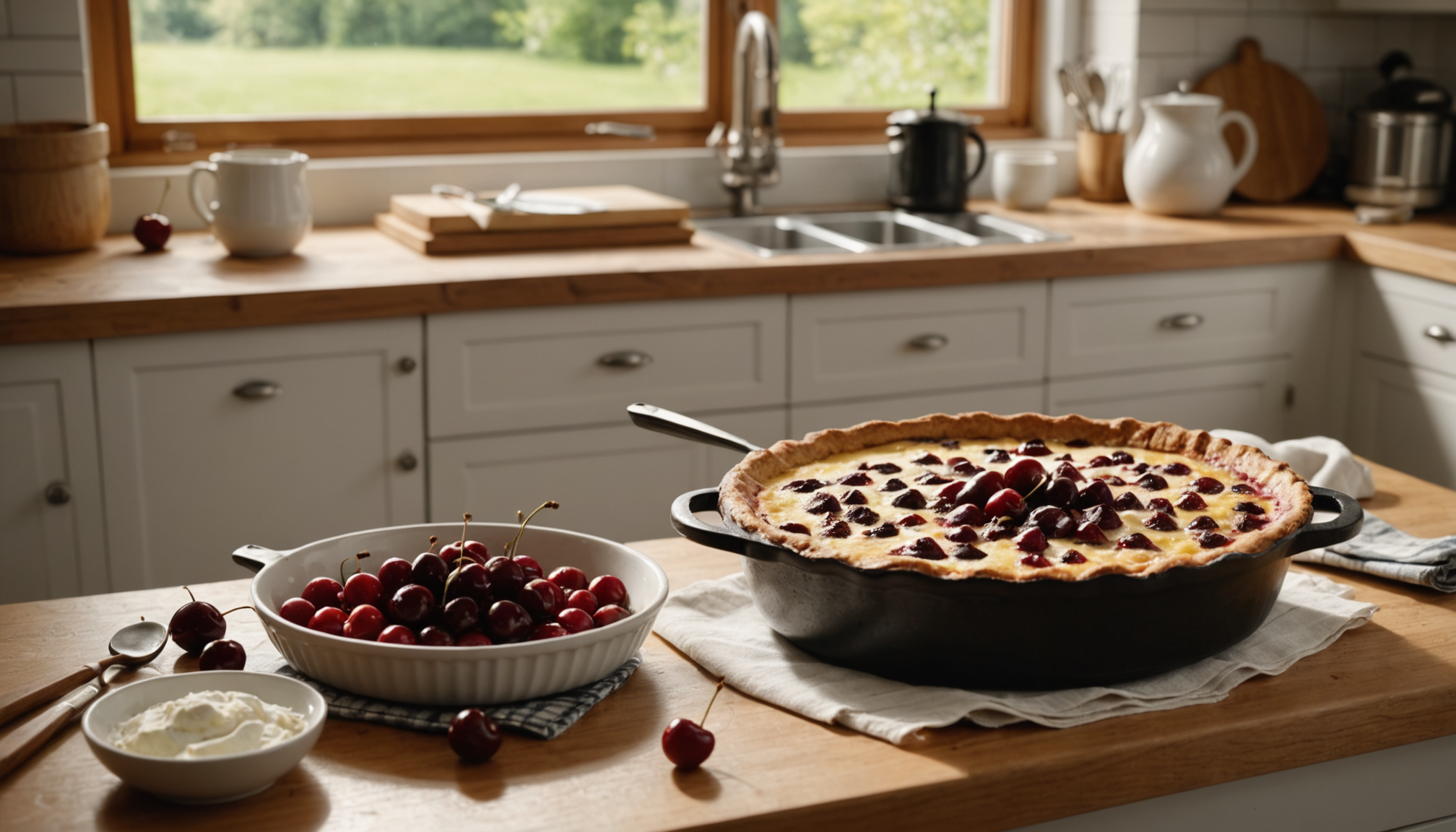 découvrez une délicieuse recette de clafoutis aux cerises, alliant saveur et légèreté. apprenez à préparer ce dessert traditionnel tout en restant sain, parfait pour les gourmands soucieux de leur alimentation!